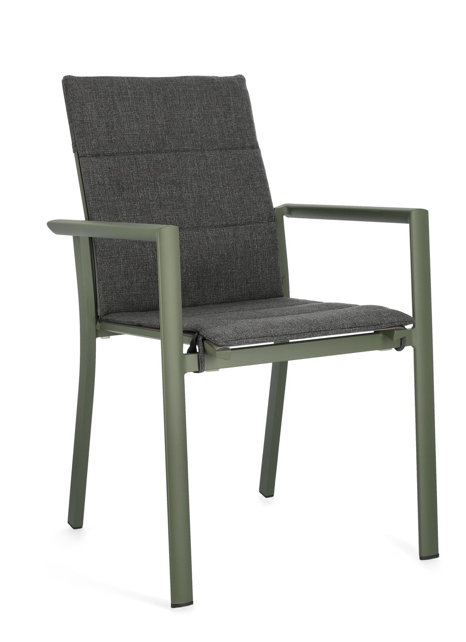 Auflage für Gartenstuhl Konnor, Dunkelgrau