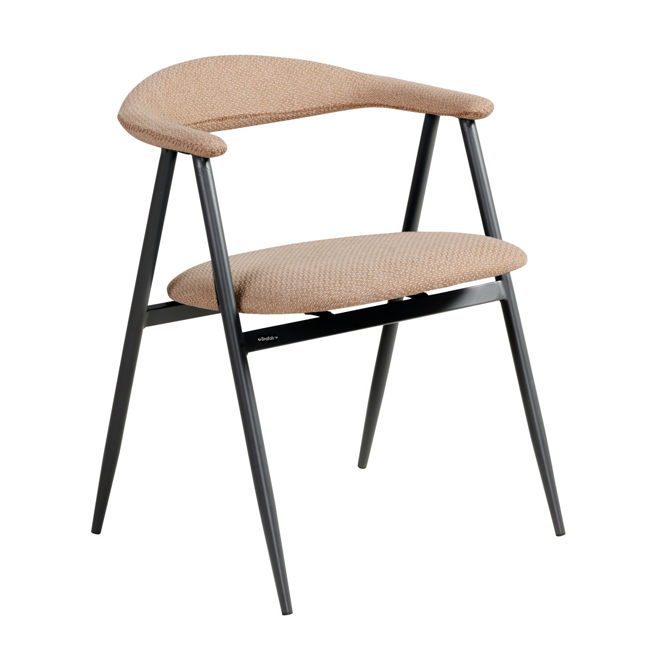 Gartenstuhl Boi mit Armlehne, Anthrazit / Beige Gartenstuhl Boi mit Armlehne, Anthrazit / Beige