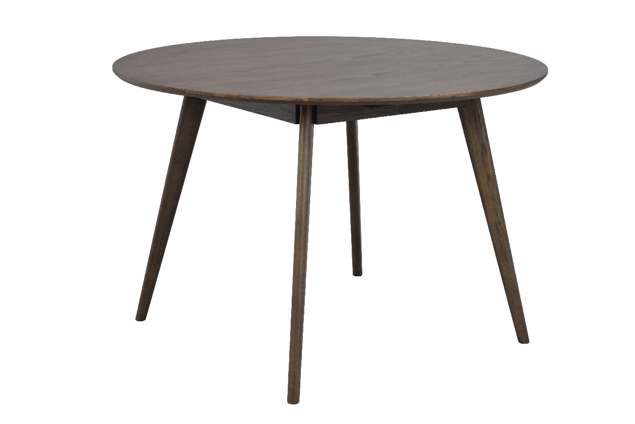Esstisch Yumi Rund 115cm, MDF Eiche Braun