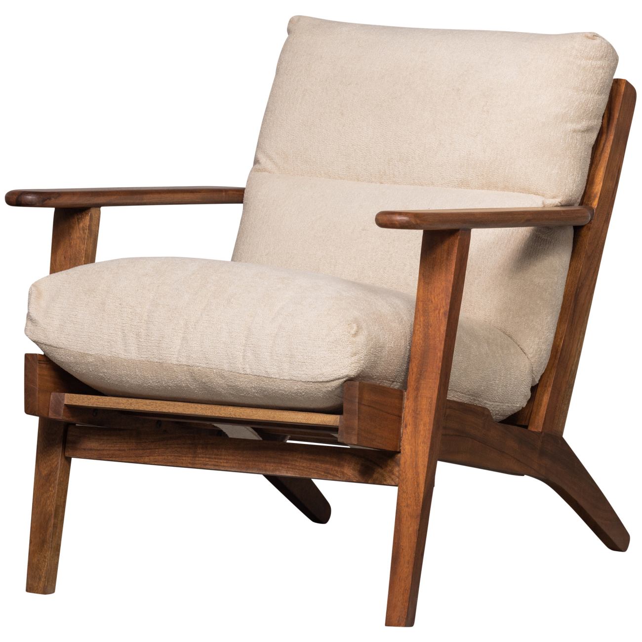 Sessel Houston aus Boucle-Stoff, Natur Sessel Houston aus Boucle-Stoff, Natur