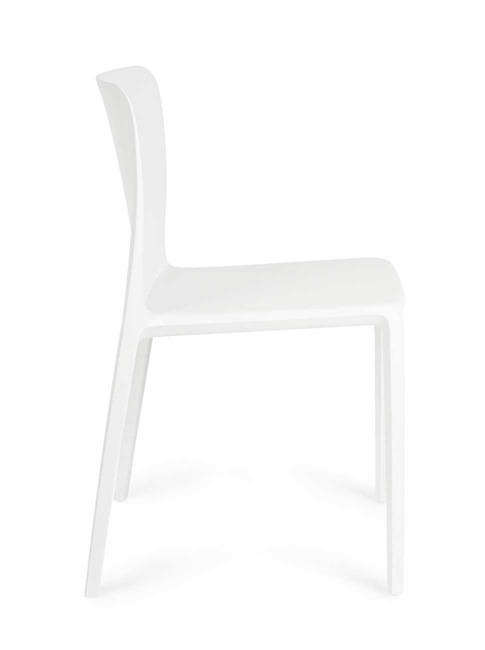 Stuhl Chloris 4er-Set aus Kunststoff, Weiß