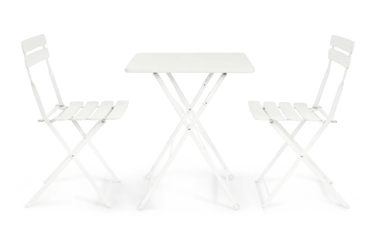 Gartenstuhl Yasmin aus Metall, Weiß