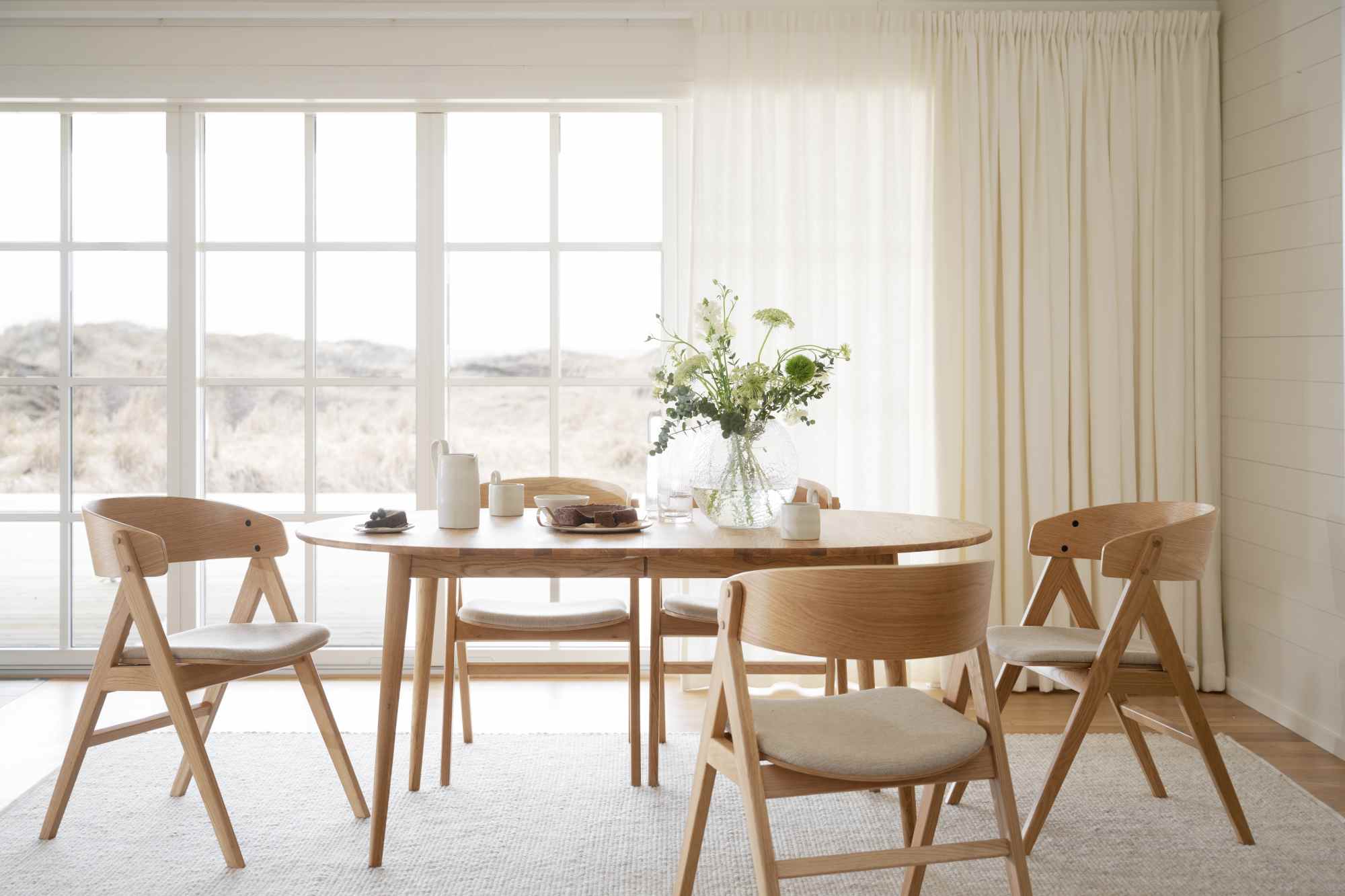 Stuhl Waterton 2er Set Eiche natur, Beige passt perfekt in stilvolle Wohnräume.