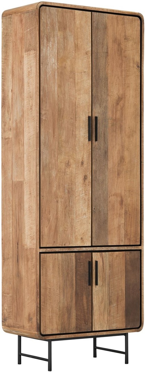 Schrank Evo aus recyceltem Teakholz, Holztüren Schrank Evo aus recyceltem Teakholz, Holztüren