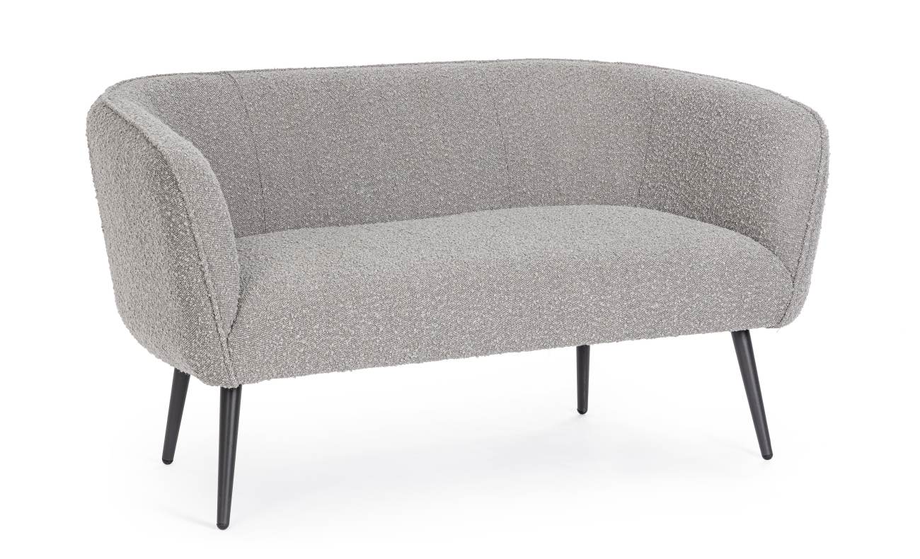 Sofa Avril aus Bouclè-Stoff 2-Sitzer, Grau Sofa Avril aus Bouclè-Stoff 2-Sitzer, Grau