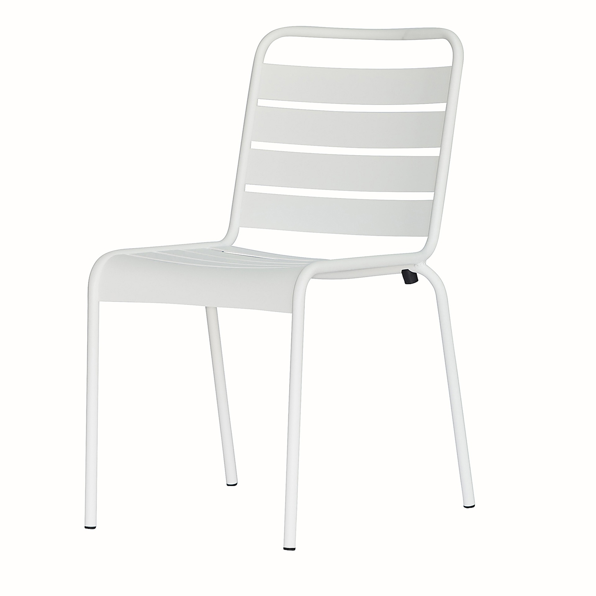 Stapelstuhl Mya Metal aus Aluminium, Weiß Stapelstuhl Mya Metal aus Aluminium, Weiß