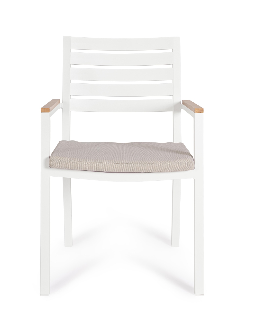 Gartenstuhl Henna aus Aluminium, Weiß