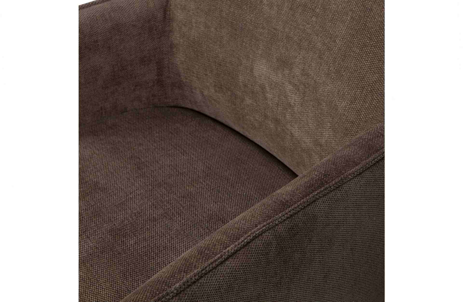 Der Esszimmerstuhl Ezra überzeugt mit seinem modernen Design. Gefertigt wurde er aus Kunstfasern, welche einen braunen Farbton besitzen. Das Gestell ist aus Metall und hat eine schwarze Farbe. Die Sitzhöhe beträgt 53 cm.