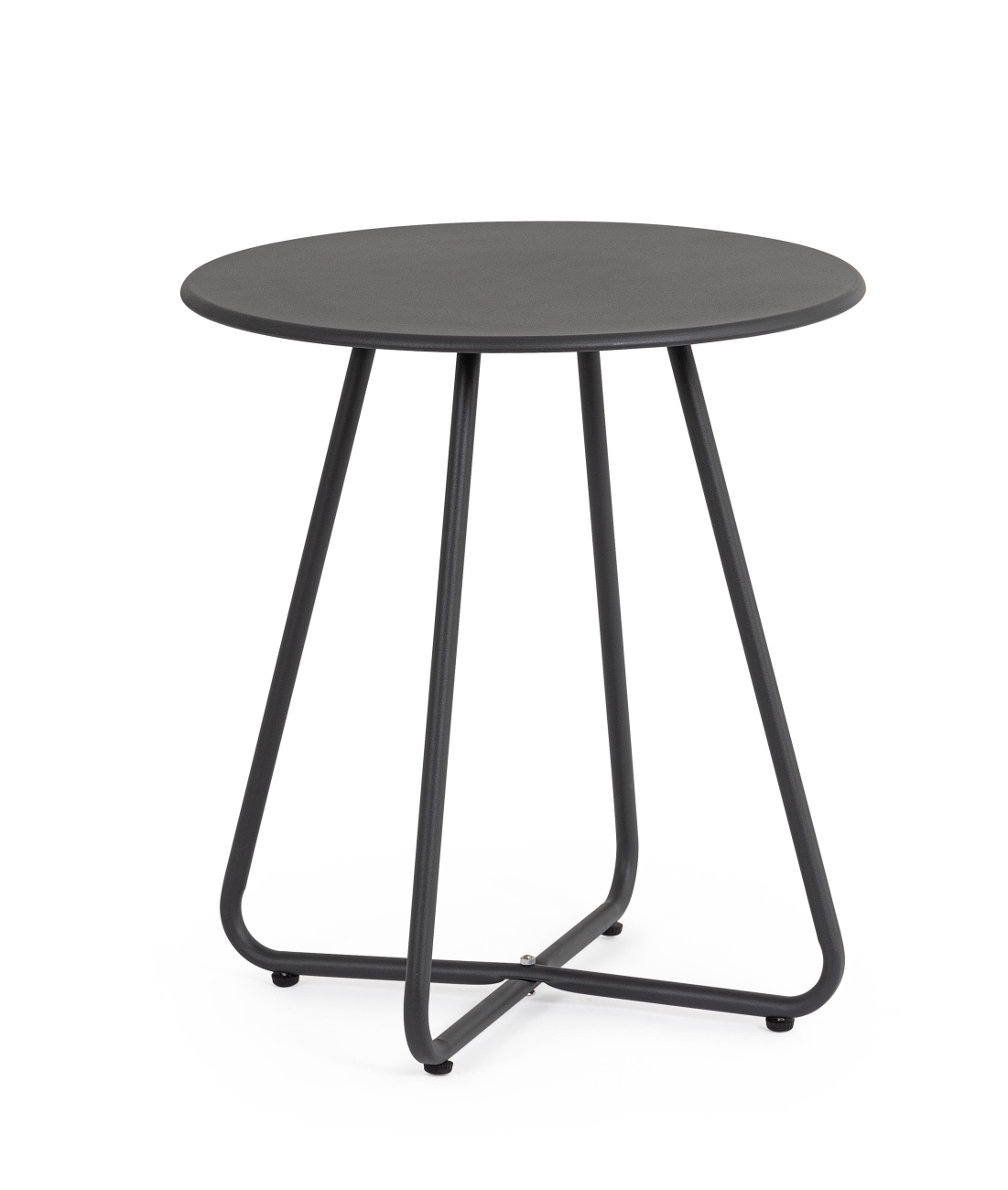 Gartenbeistelltisch Jable aus Metall Ø 45 cm, Anthrazit Gartenbeistelltisch Jable aus Metall Ø 45 cm, Anthrazit