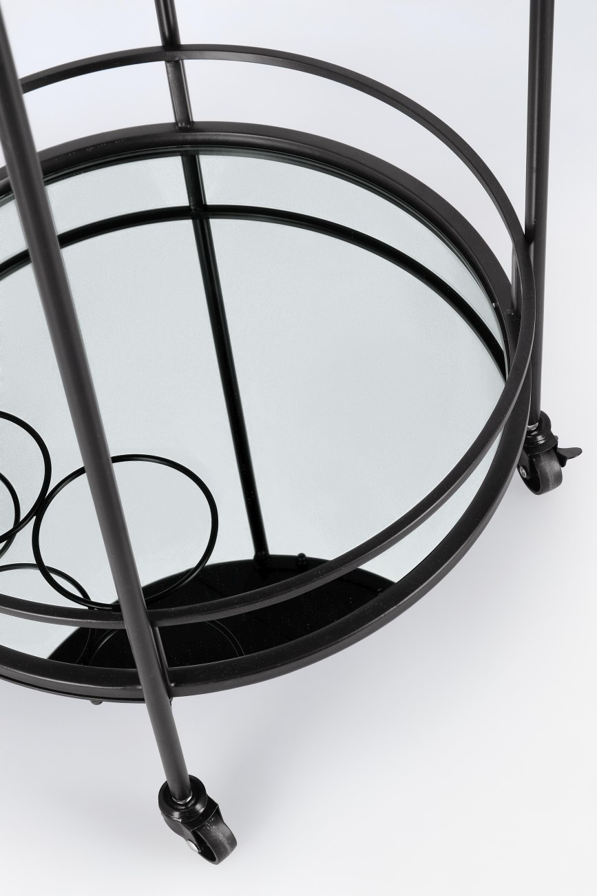 Servierwagen Isaac aus Metall Rund