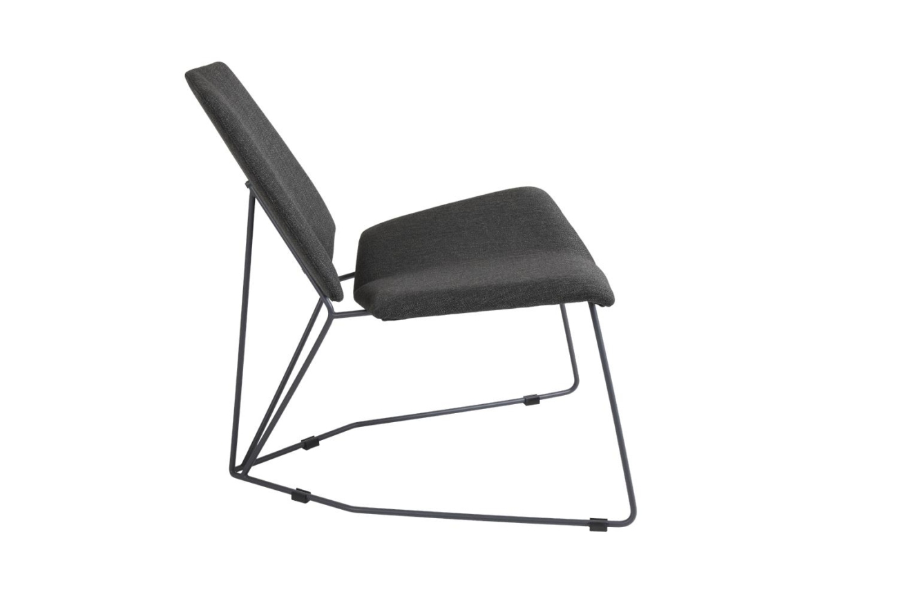 Gartenstuhl Pollux aus Metall, Anthrazit