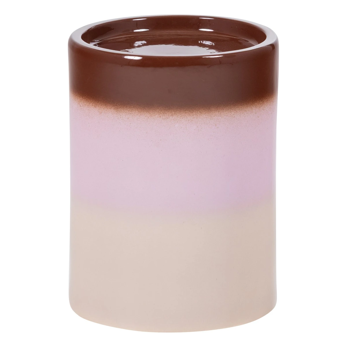 Beistelltisch Ollo - Keramik Rosa / Braun, Ø 35 x 44 cm