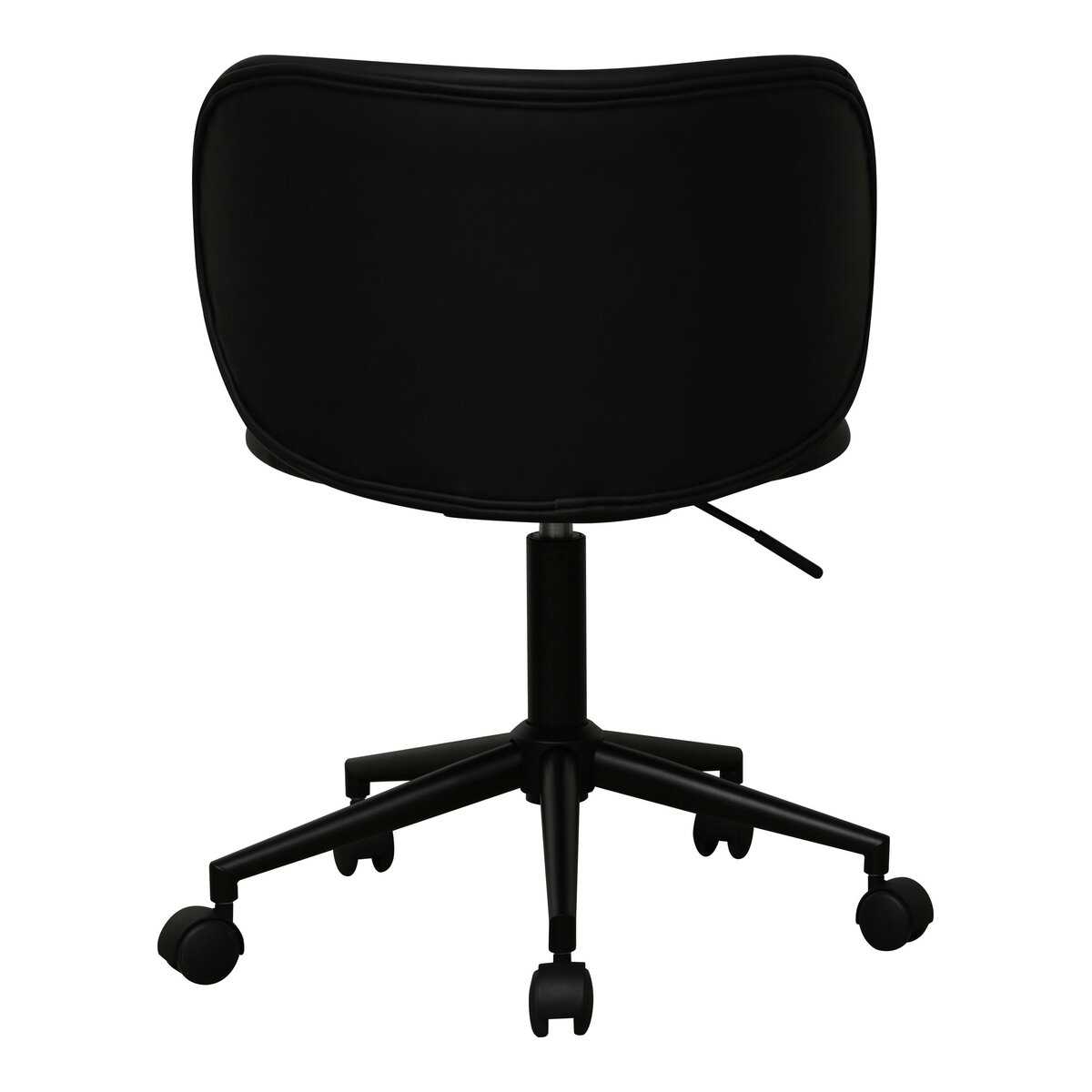 Bürostuhl Oboa aus Kunstleder - Drehbar, Höhenverstellbar, Neigbar, Schwarz