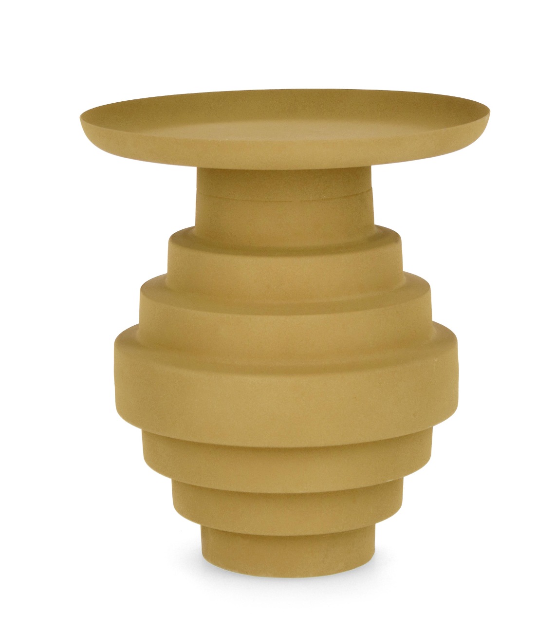 Beistelltisch Amba aus Metall Ø 35 cm, Senf Beistelltisch Amba aus Metall Ø 35 cm, Senf