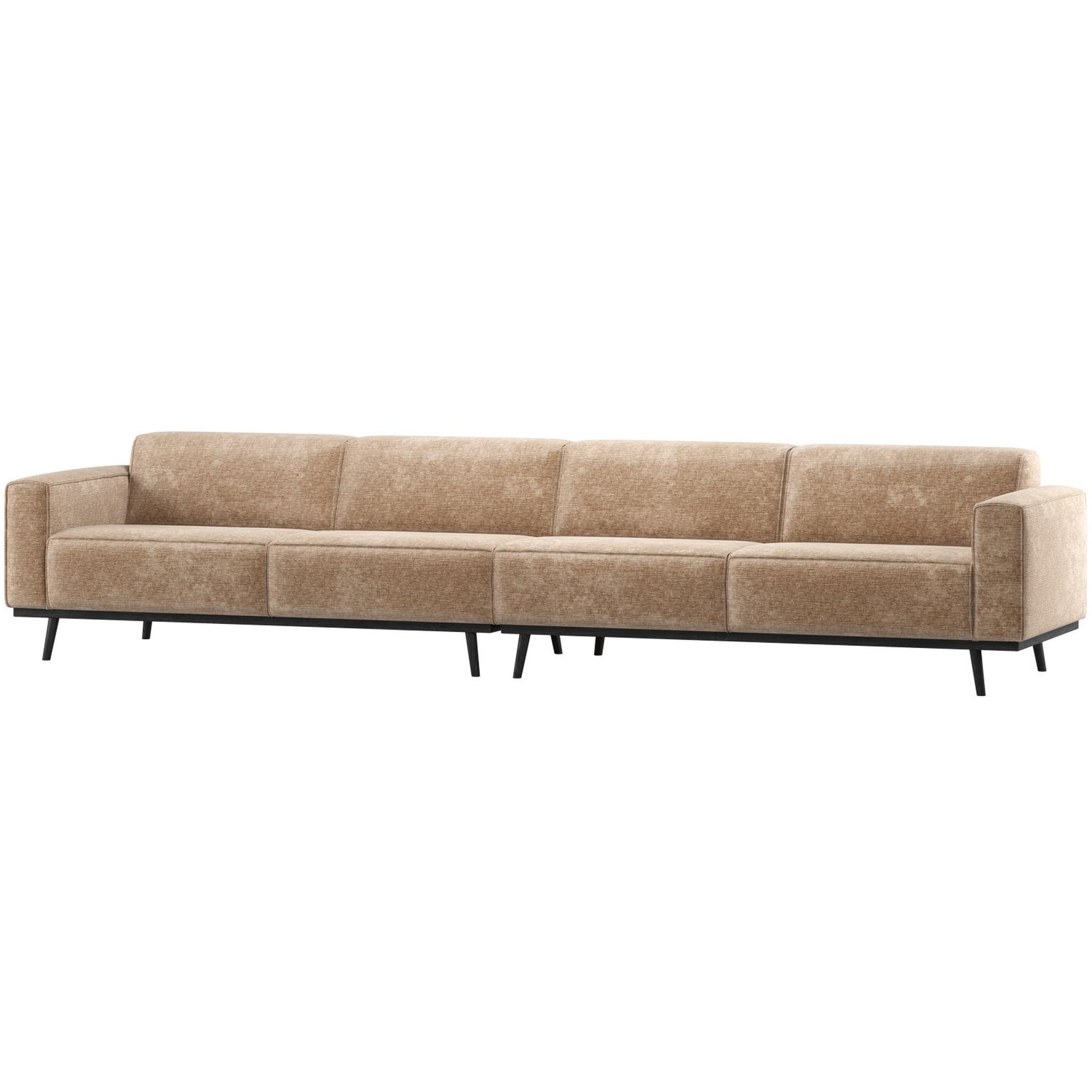 Sofa 6-Sitzer aus Chenille-Samt | Modern, komfortabel, 372 cm