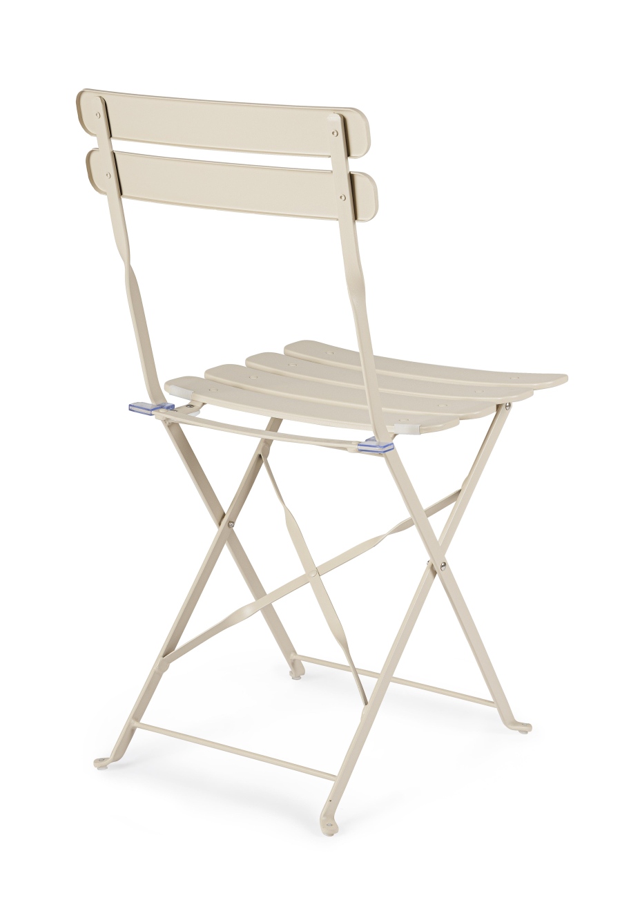 Gartenstuhl Yasmin aus Metall, Champagner