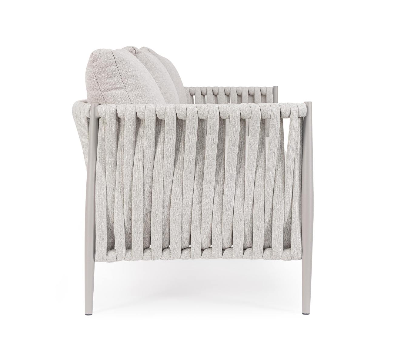 Gartensofa Jacinta aus Aluminium, Sand