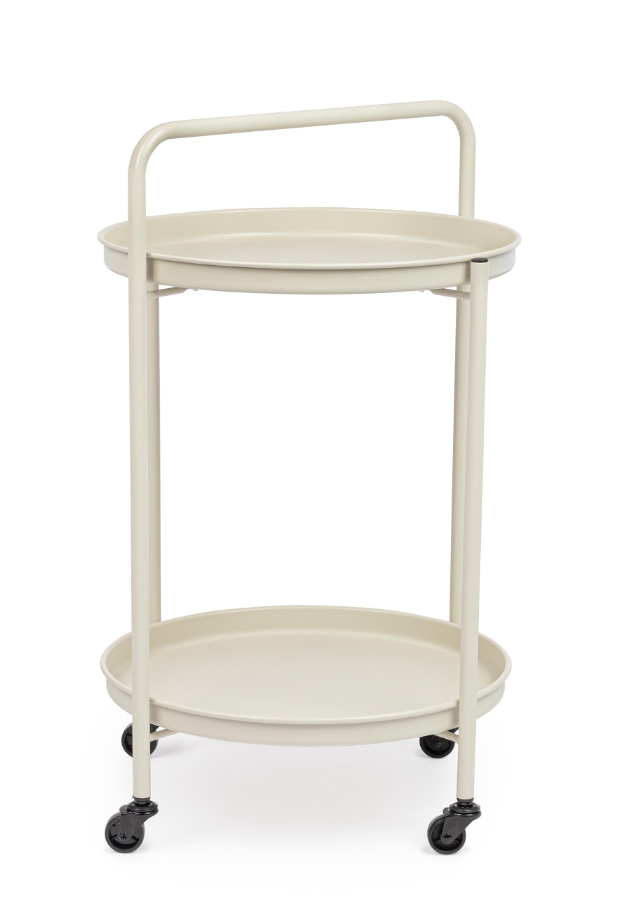 Gartenservierwagen Austin aus Metall, Gips