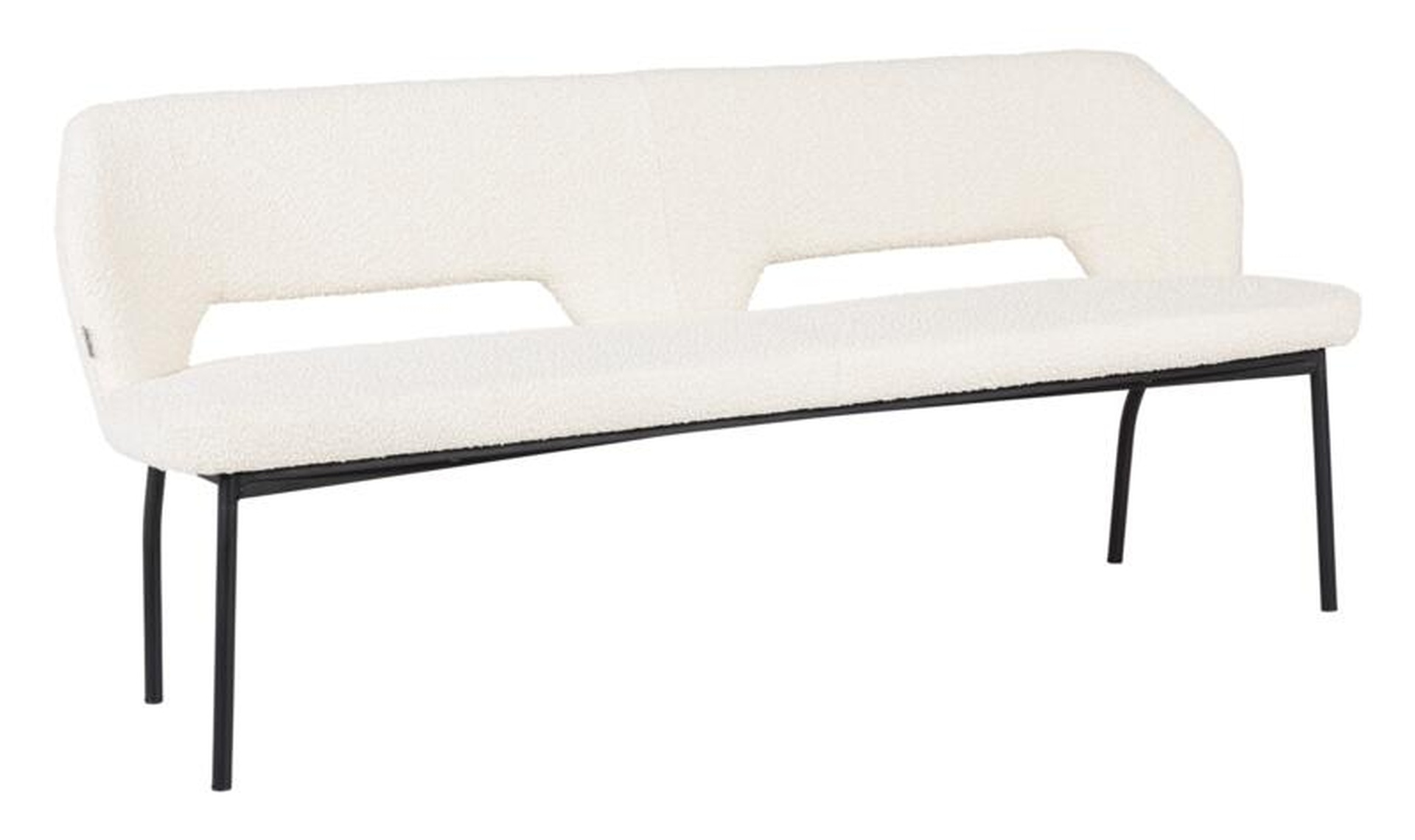 Bank Bloom 190 cm, Boucle Natur Bank Bloom 190 cm, Boucle Natur