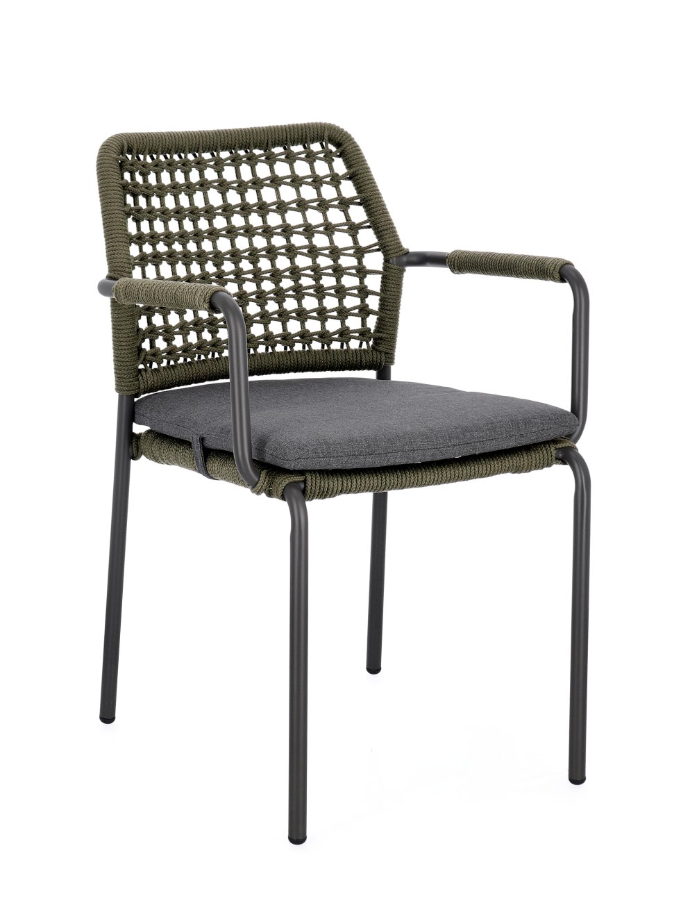 Gartenstuhl Rajada aus Aluminium, Grün / Anthrazit