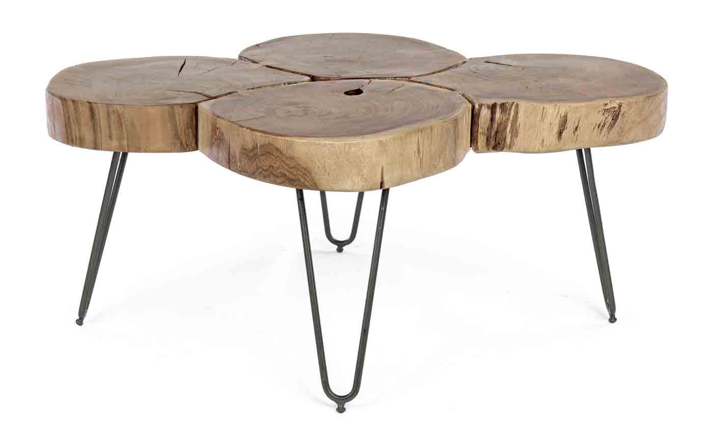 Der Couchtisch Orbital wurde aus original Teilen von Akazienholz gefertigt, dies verleiht dem Tisch seinen ganz eigen Look. Außerdem ist durch die Verwendung von Naturprodukten jeder Tisch ein Unikat.