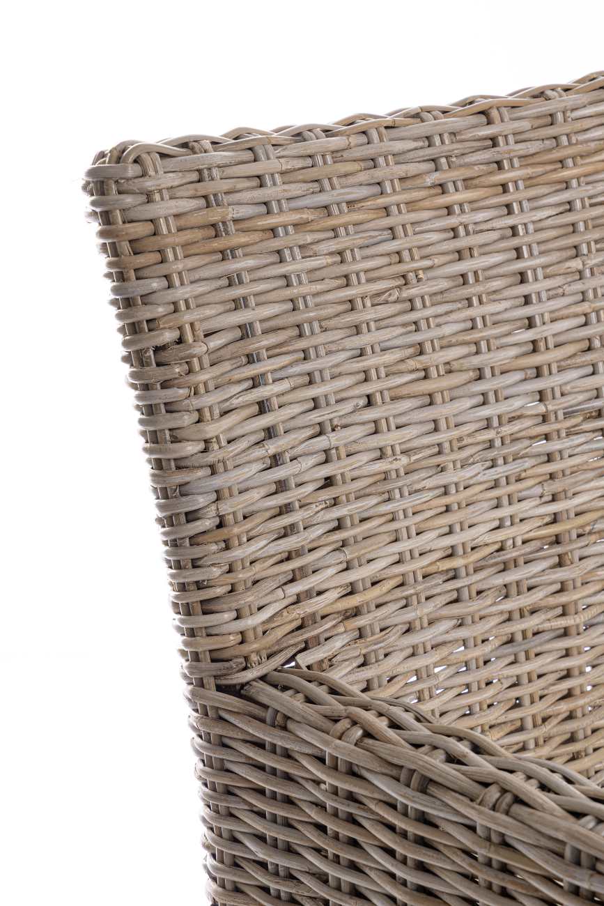 Esszimmerstuhl Manoel aus Rattan mit Armlehne