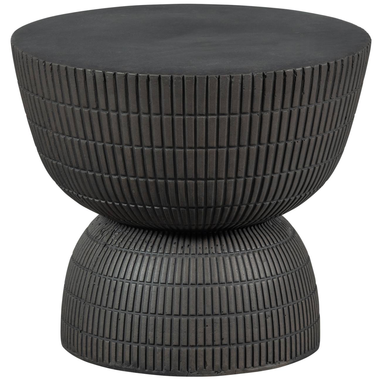 Couchtisch Samson aus Fiberclay Dunkelbraun, Ø 40 cm Couchtisch Samson aus Fiberclay Dunkelbraun, Ø 40 cm