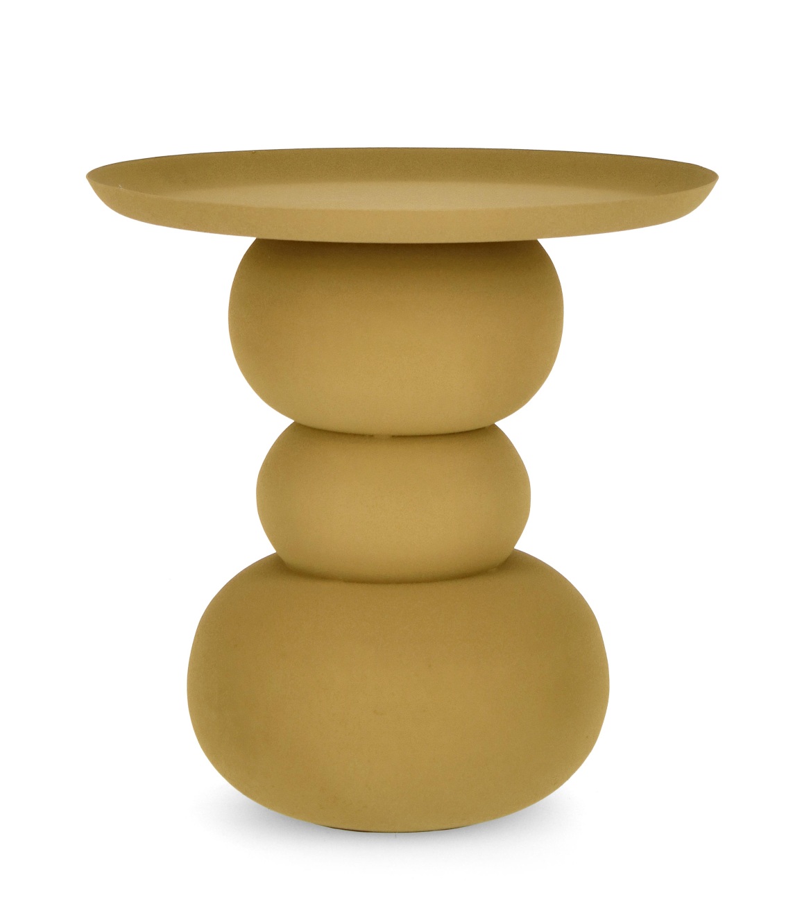 Beistelltisch Alpa aus Metall Ø 41 cm, Senf Beistelltisch Alpa aus Metall Ø 41 cm, Senf