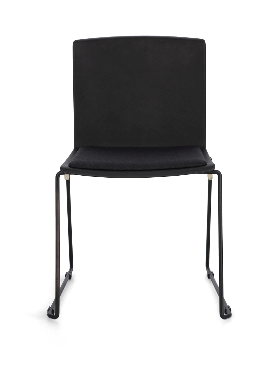 Esszimmerstuhl Giulia 4er-Set aus Metall, Schwarz/Schwarz