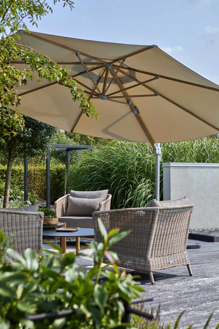 Sonnenschirm Luzzi Ø 350 cm, Beige