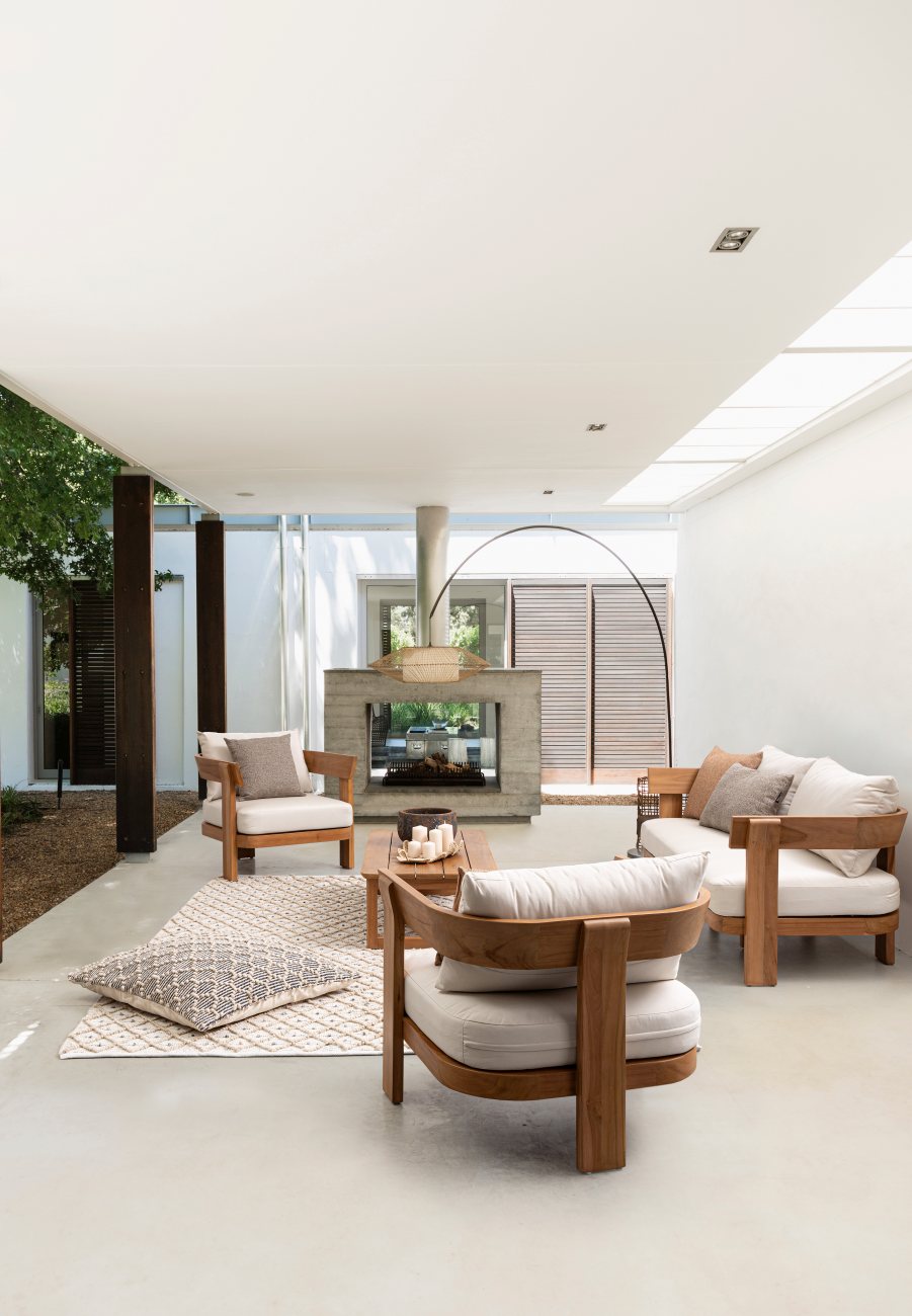 Gartencouchtisch Evora aus Teakholz, Natur