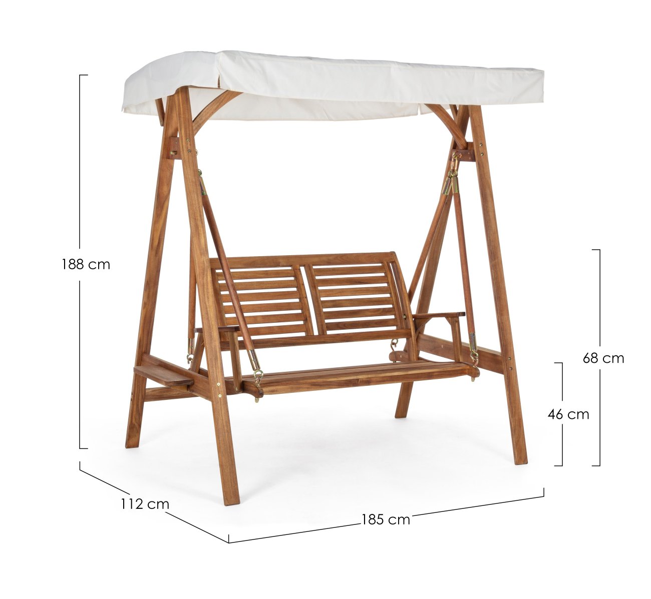 Gartenschaukel Noemi aus Akazienholz