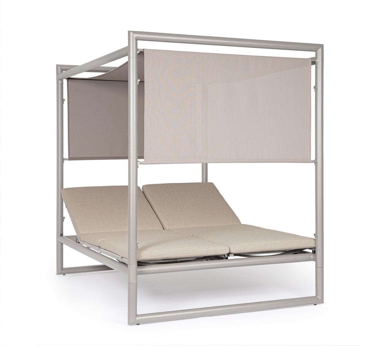 Gartendaybed Konnor aus Aluminium, Rastin