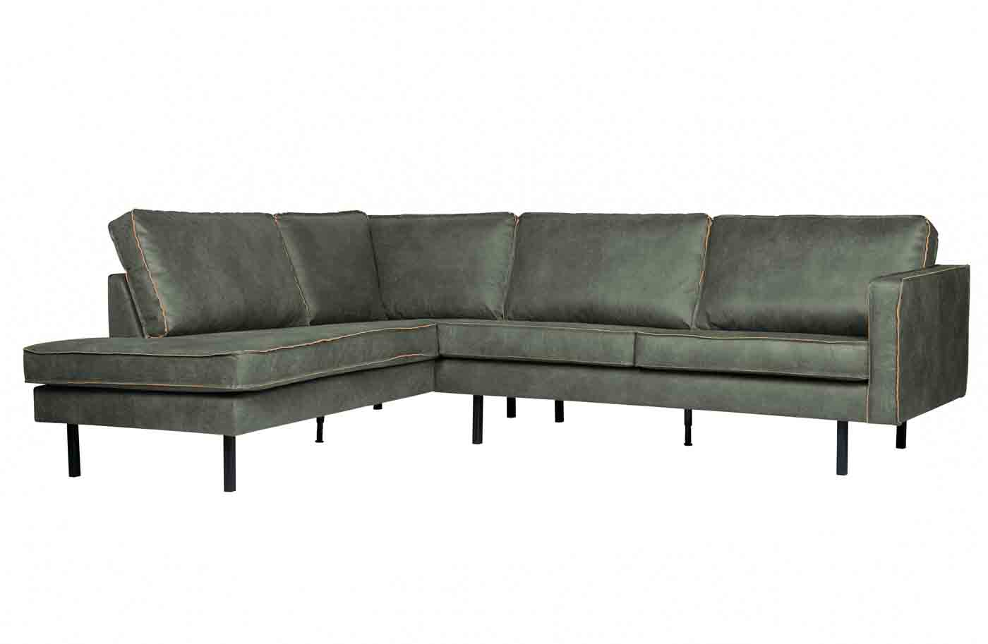 Rodeo Ecksofa Eco-Leder, links Army Rodeo Ecksofa Lederoptik, links Army