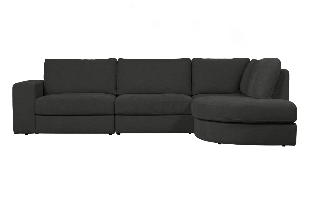 Ecksofa Family aus Webstoff Rechts, Anthrazit Ecksofa Family aus Webstoff Rechts, Anthrazit