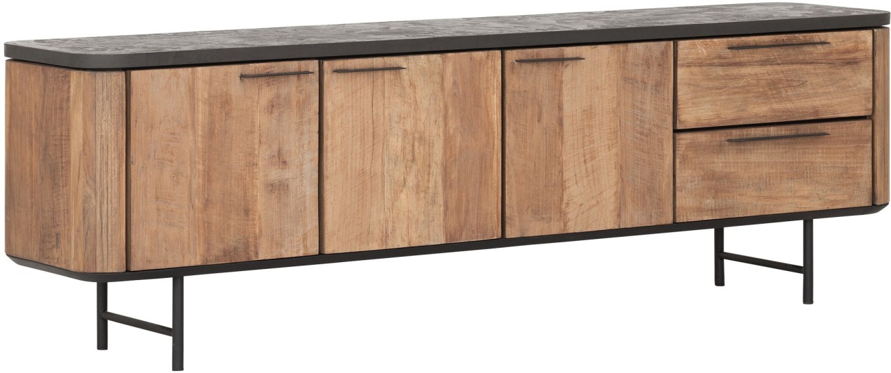 TV Board Soho aus recyceltem Teakholz, 190 cm TV Board Soho aus recyceltem Teakholz, 190 cm