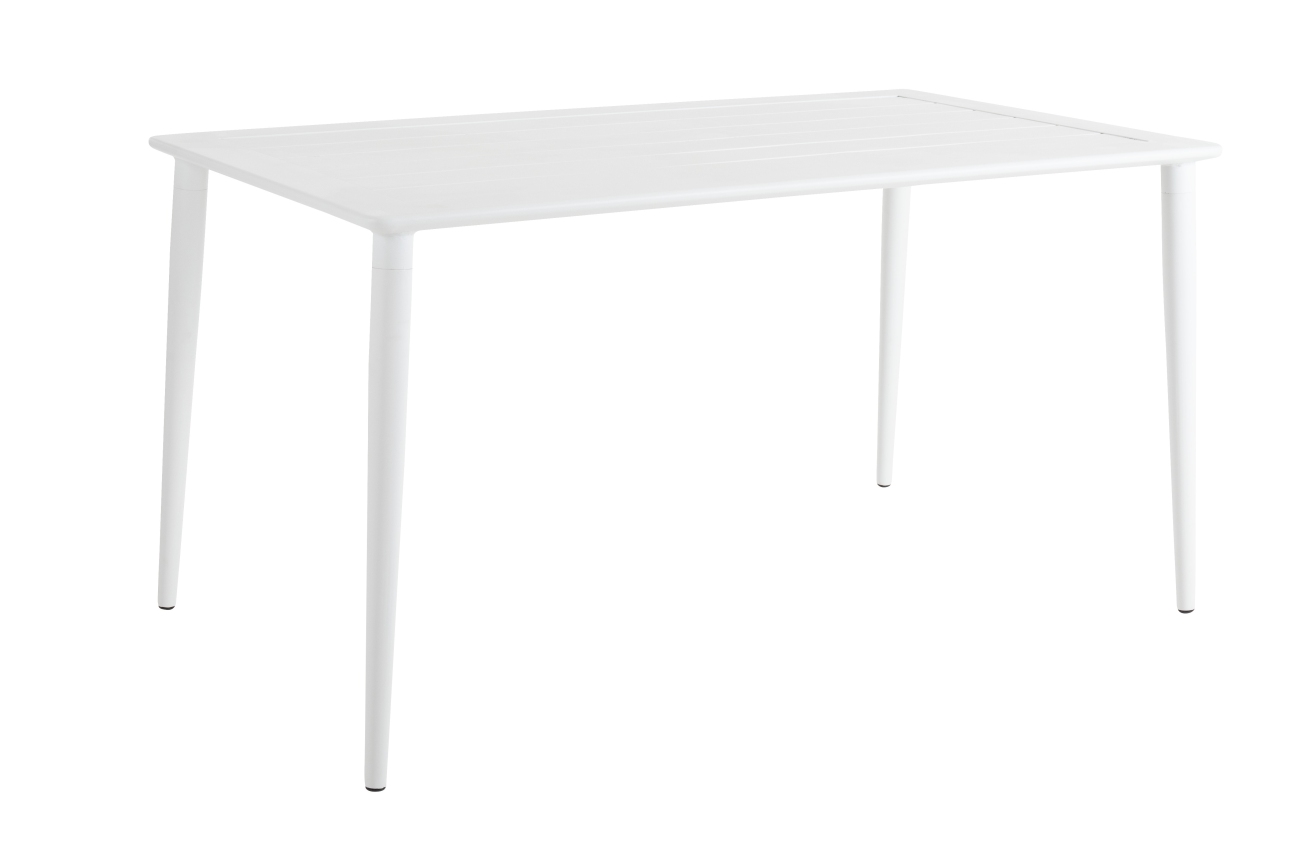 Gartenesstisch Nimes 140x78 cm, Weiß Gartenesstisch Nimes 140x78 cm, Weiß