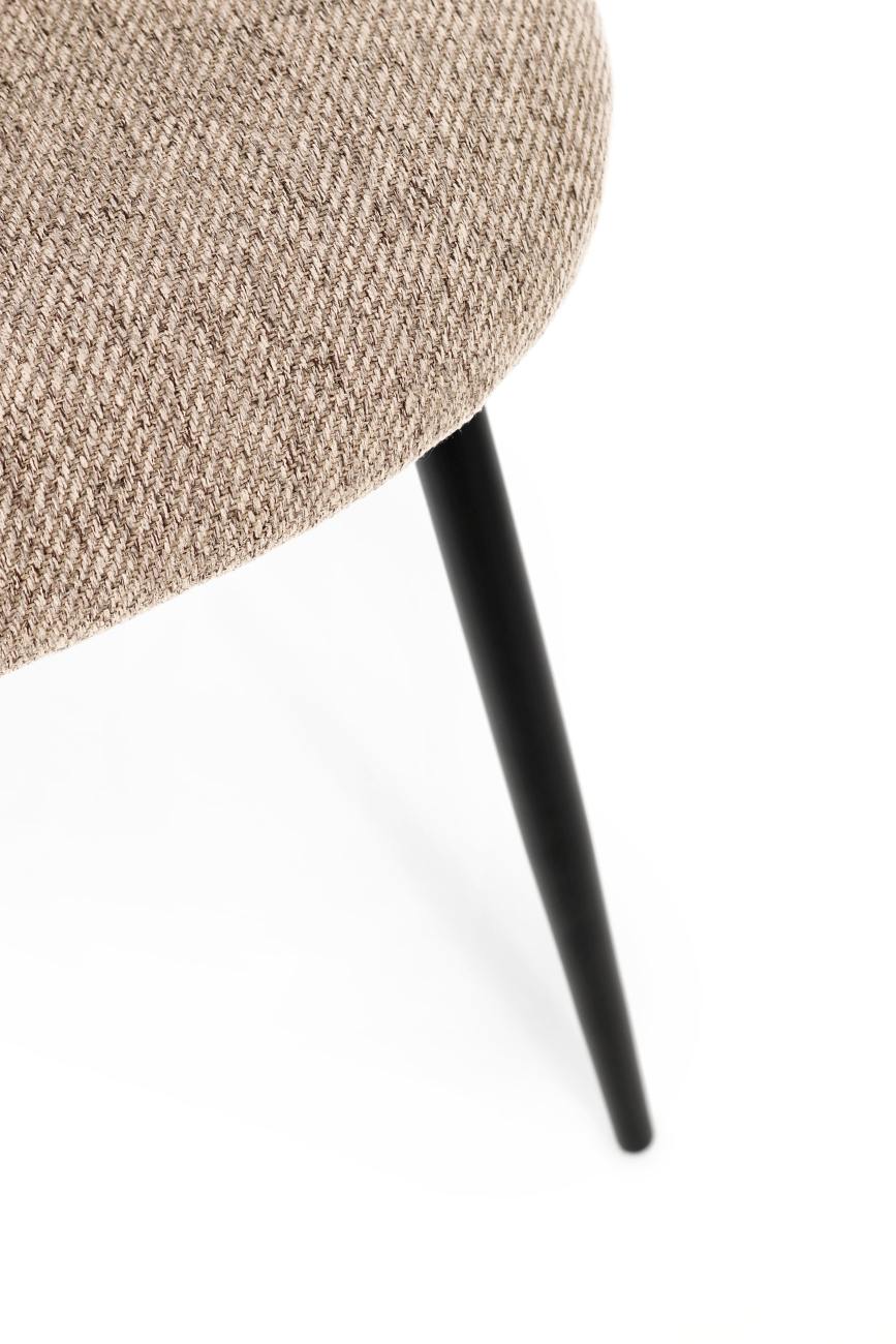 Esszimmerstuhl New Tanya 4er-Set aus Stoff, Kaffeebraun