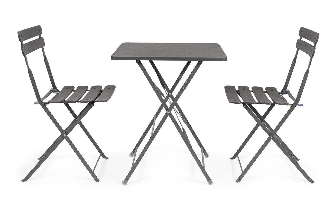 Gartenstuhl Yasmin aus Metall, Anthrazit