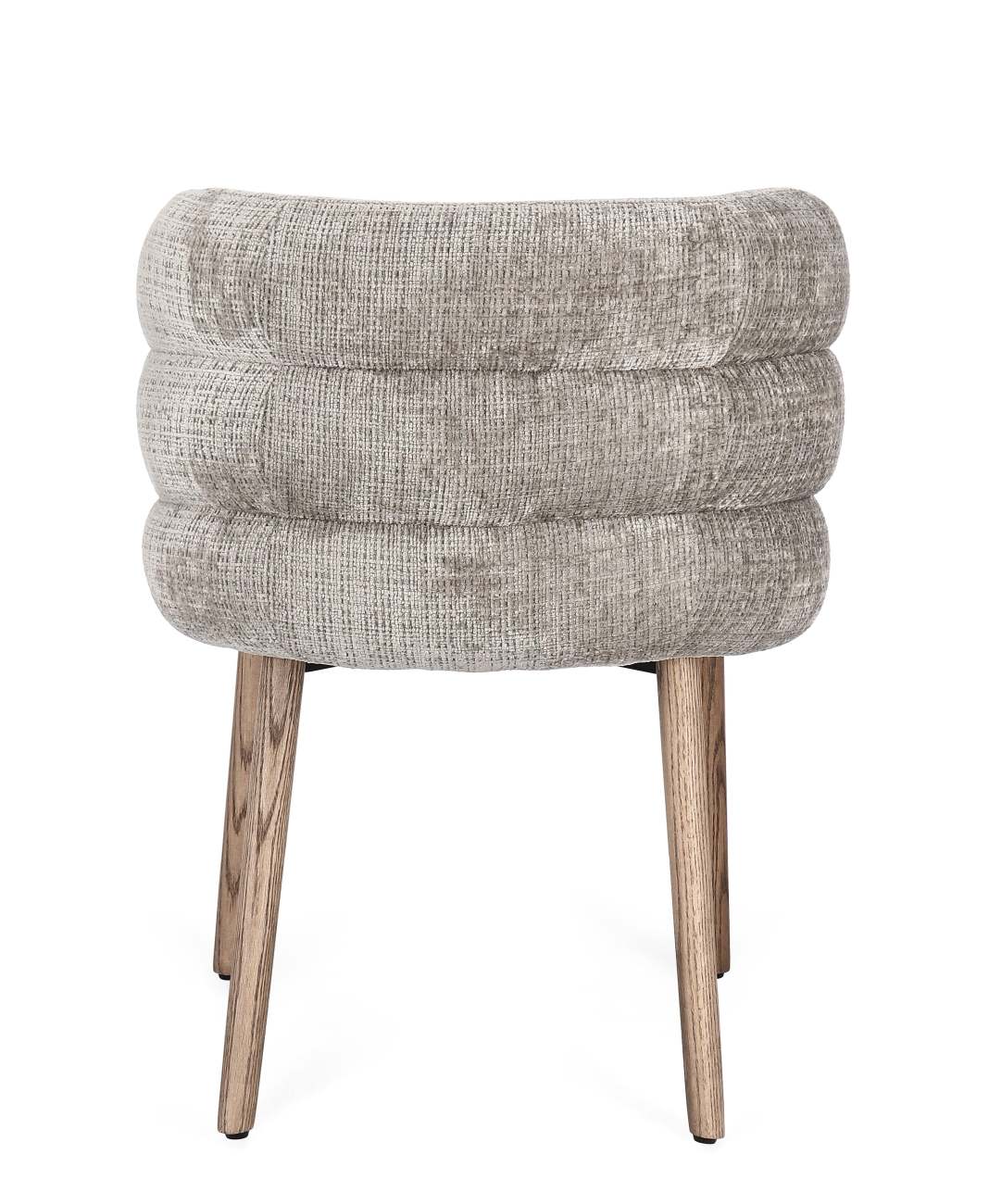 Esszimmerstuhl Ilma aus Stoff, Aschgrau