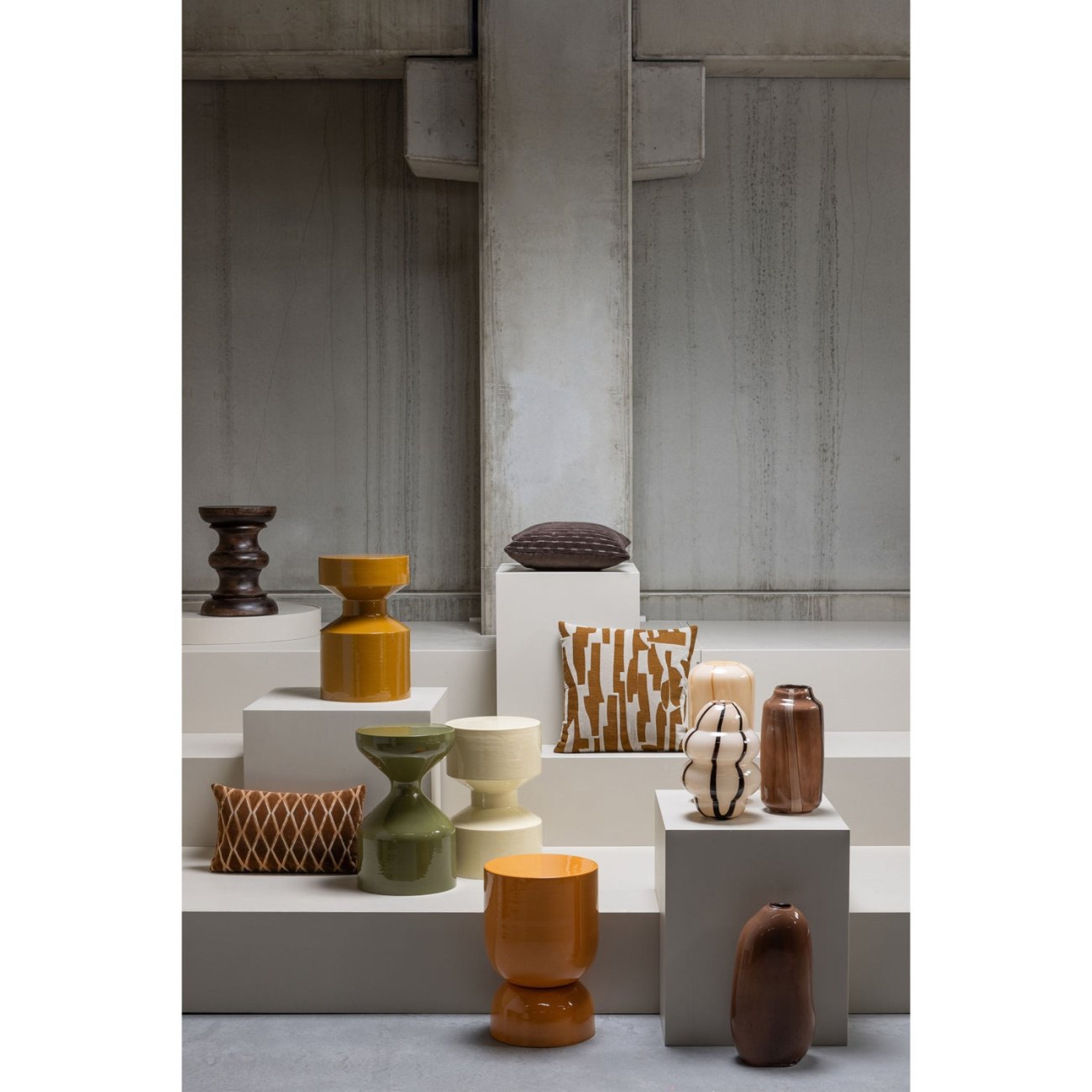 Beistelltisch Hekla aus Metall, Orange