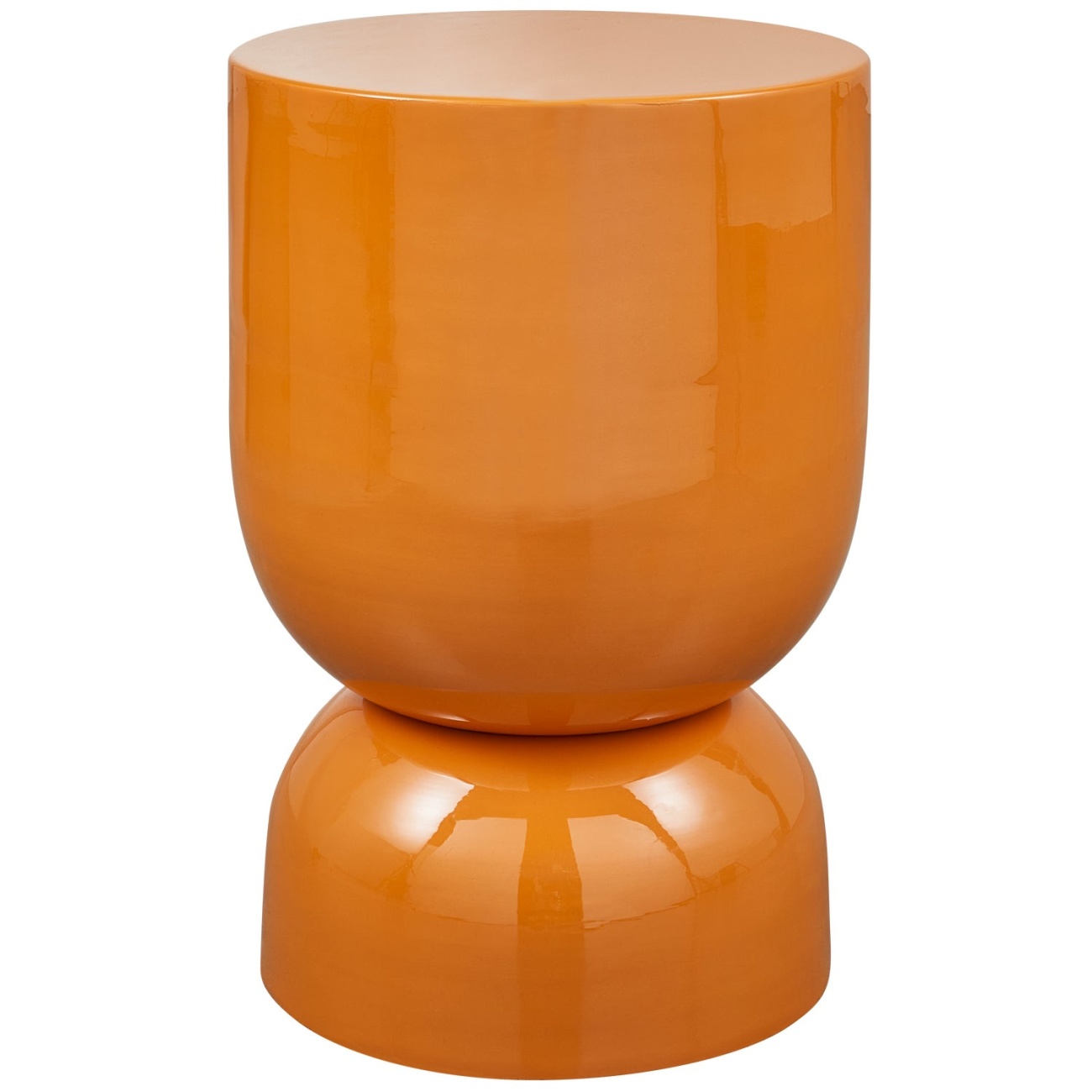 Beistelltisch Hekla aus Metall, Orange