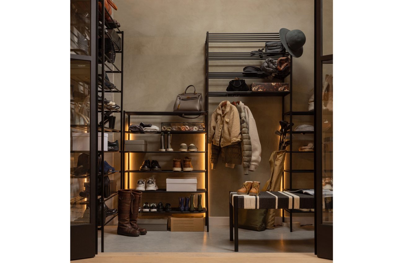 Schuhregal Ferro aus Metall, V3