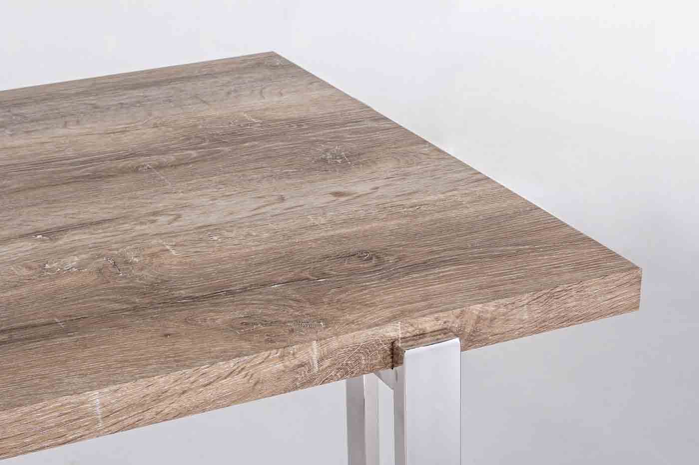 Beistelltisch Ismael in einem modernen Design. Gefertigt aus einem Edelstahl Gestell. Die Tischplatte ist aus MDF Holz. Marke Bizotto.