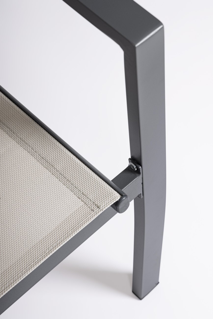 Garten-Set Florida 4er Gruppe, Hellgrau