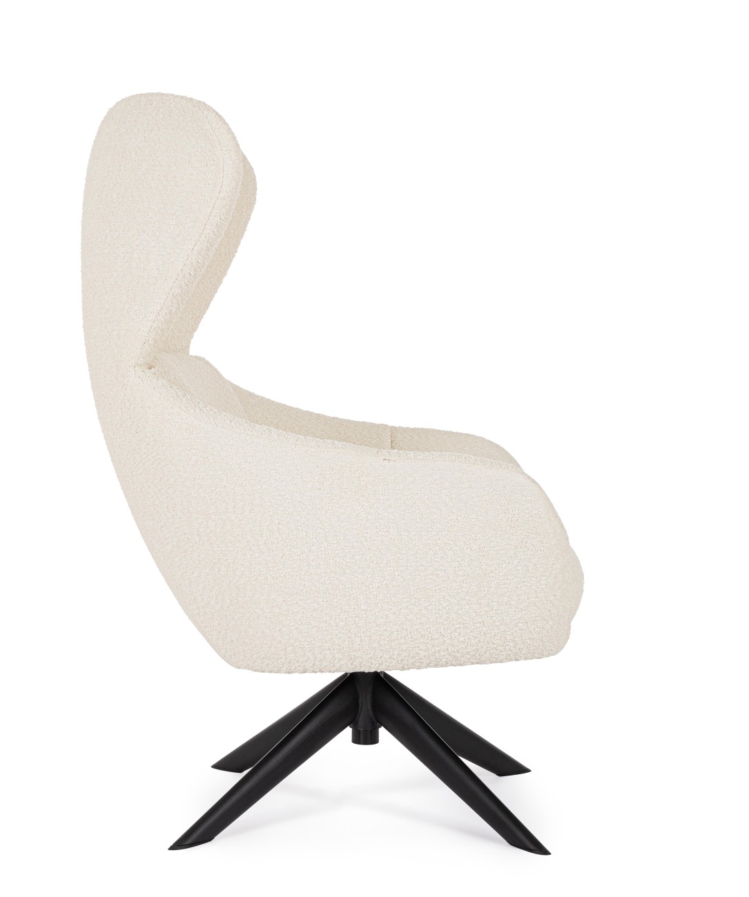 Drehsessel Hailey aus Stoff, Creme