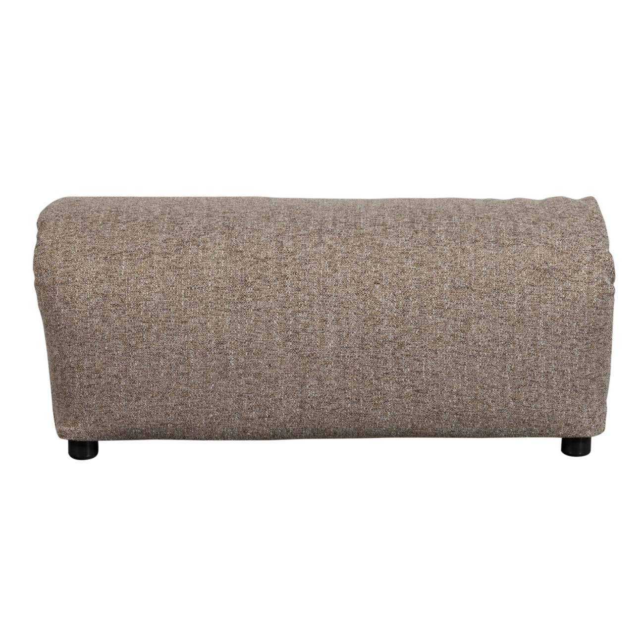Hocker Baggy aus Melange-Stoff, Braun