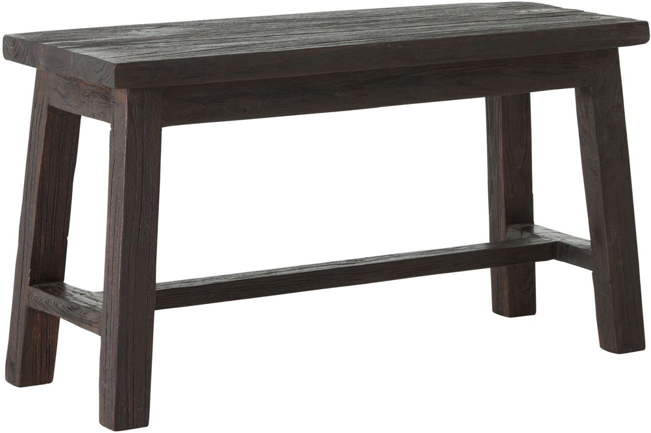 Bank Trinity aus Teakholz, Dunkelbraun Bank Trinity aus Teakholz, Dunkelbraun