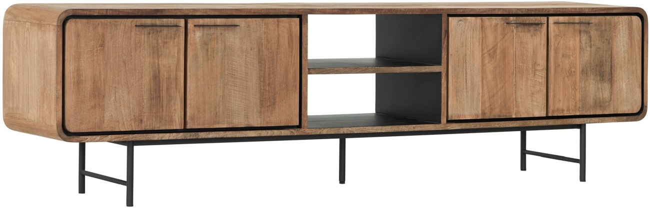 TV Board Evo aus recyceltem Teakholz, 225 cm TV Board Evo aus recyceltem Teakholz, 225 cm