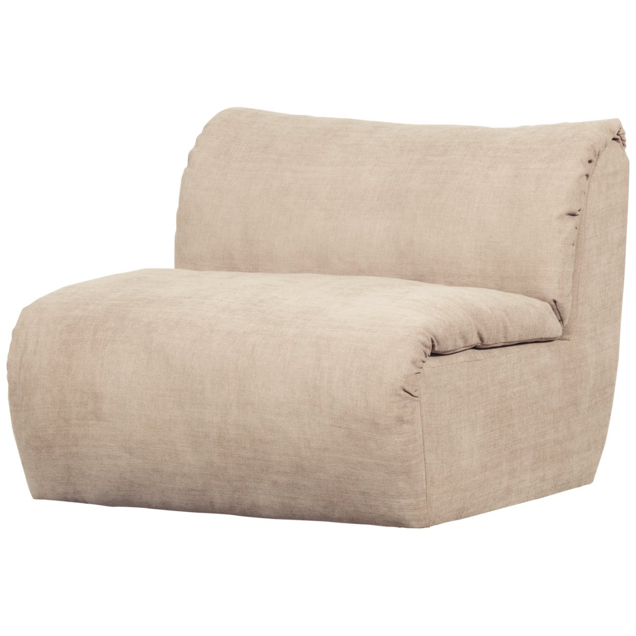 Sessel Baggy aus Chenille-Stoff, Sand Sessel Baggy aus Chenille-Stoff, Sand